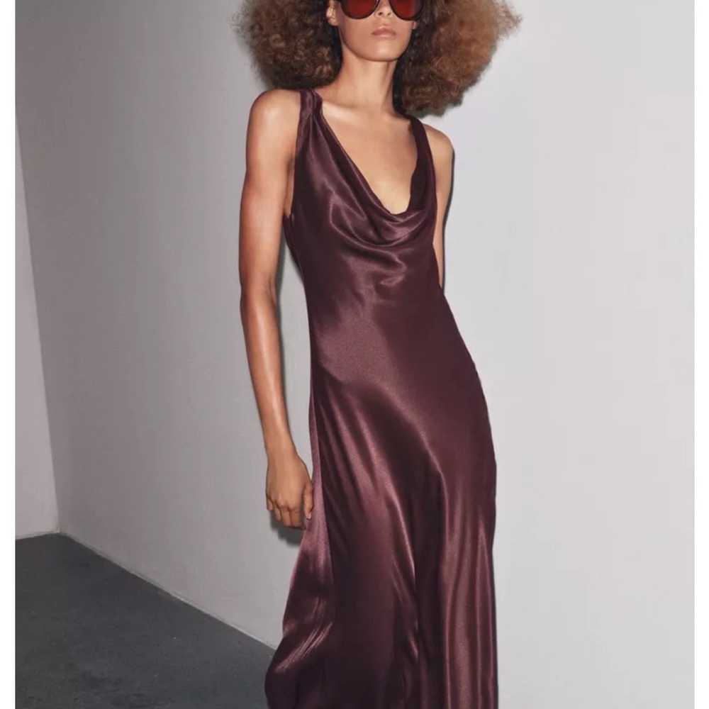 ZW COLLECTION SATIN LONG DRESS